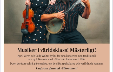 Lördag den 8 februari  kl 15.00 får Håbo besök av musiker i världsklass!